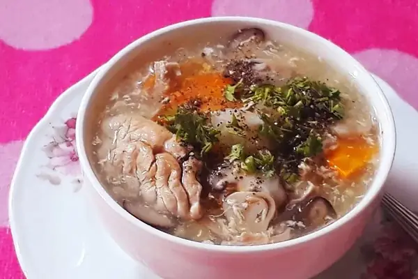 Bước 8: Hoàn thiện món súp