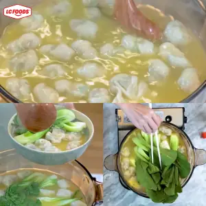 Nấu súp hoành thánh