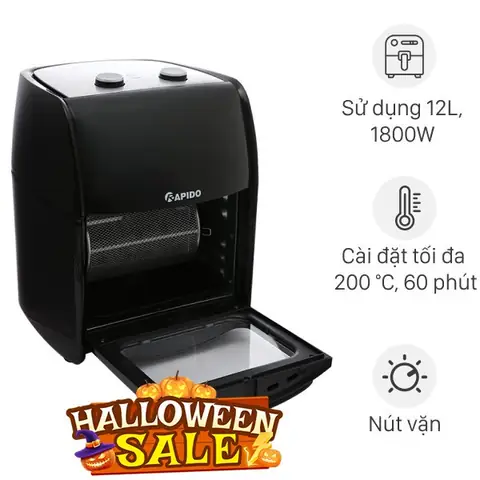 Lò chiên không dầu Rapido RAF-12M1 12 lít