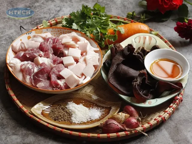 cách nấu thịt đông ba chỉ