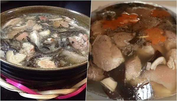 cách nấu thịt đông gà và lợn