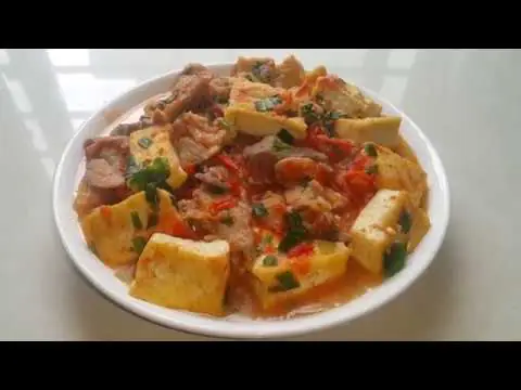 cách nấu thịt kho đậu hủ