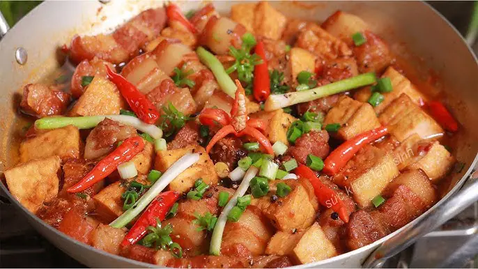 cách nấu thịt kho đậu hủ