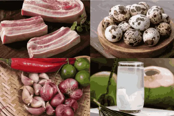 cách nấu thịt kho trứng nước dừa