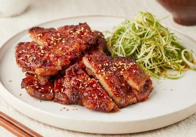 Thịt nạc vai áp chảo Thịt nạc vai áp chảo