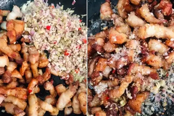 cách nấu thịt rang cháy cạnh