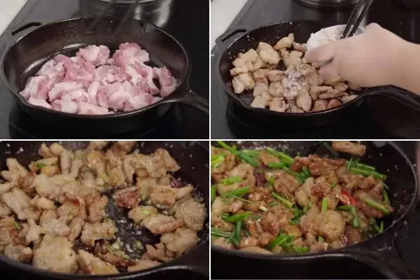 cách nấu thịt rang cháy cạnh