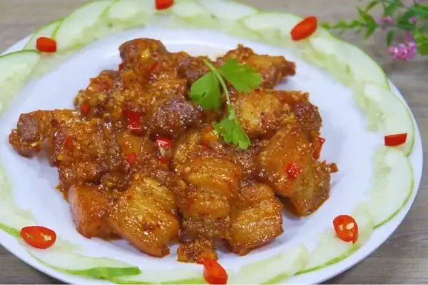 cách nấu thịt rang cháy cạnh