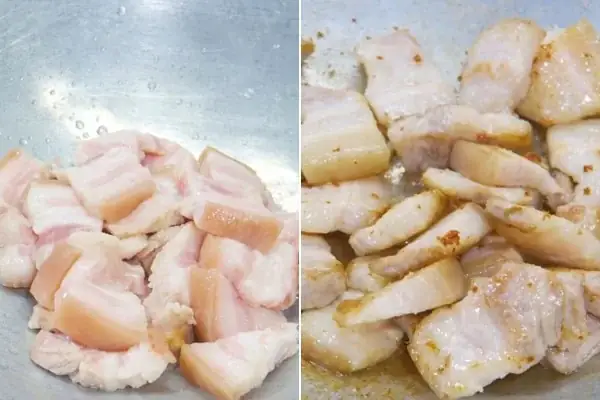 cách nấu thịt rang cháy cạnh