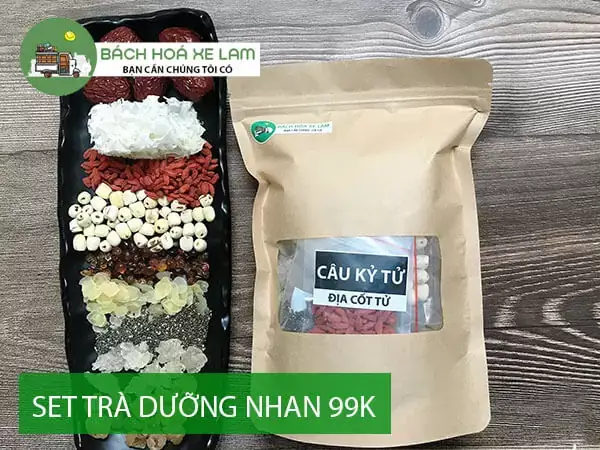 Mua trà dưỡng nhan ở đâu đóng thành set sẵn?