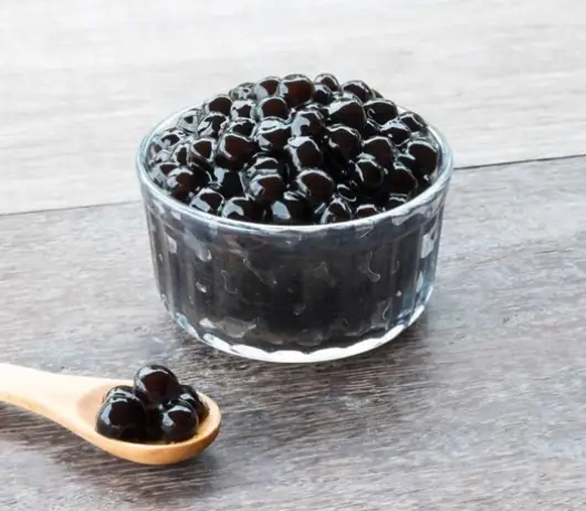 Trân châu đen caramel Abby 200g