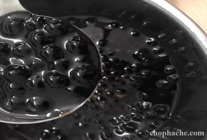 cách nấu trân châu đen