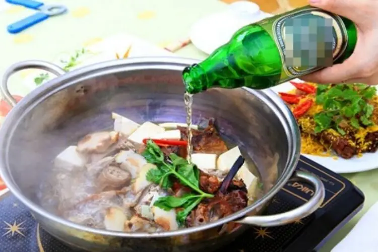 cách nấu vịt hầm bia
