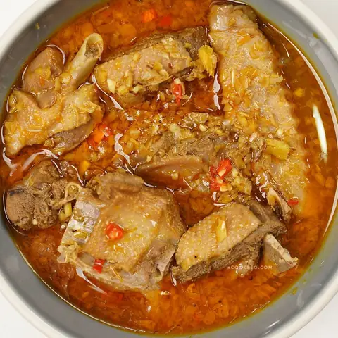 Dinh dưỡng trong món vịt kho riềng mẻ