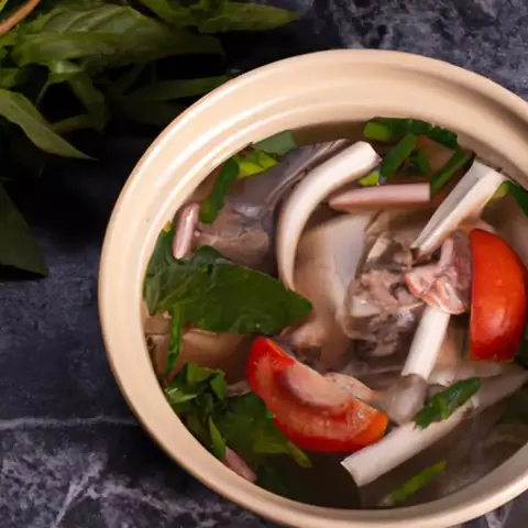 cách nấu vịt om sấu ăn bún