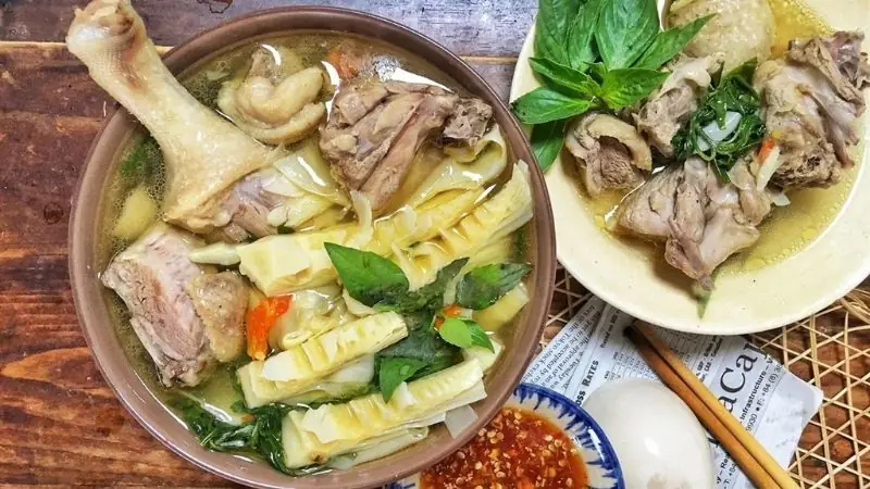 cách nấu vịt xáo măng