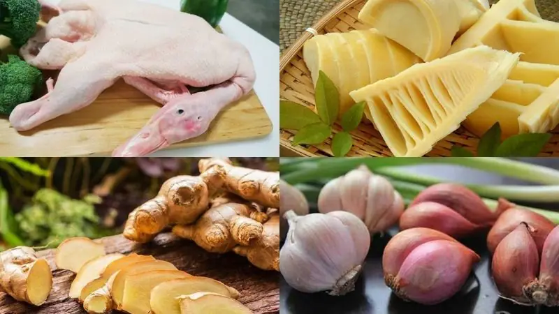 cách nấu vịt xáo măng