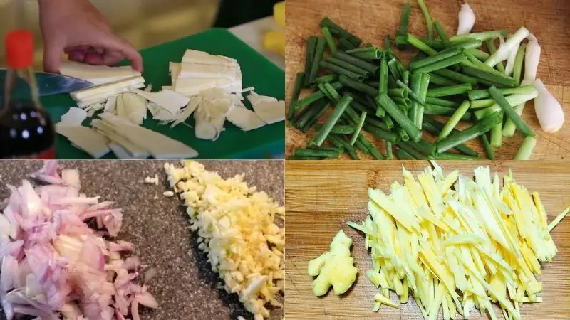 cách nấu vịt xáo măng