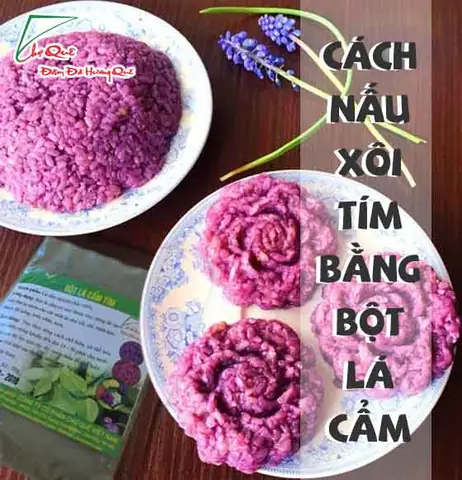 Cách Nấu Xôi Bằng Bột Lá Cẩm Thơm Ngon, Dẻo Mịn Chuẩn Vị