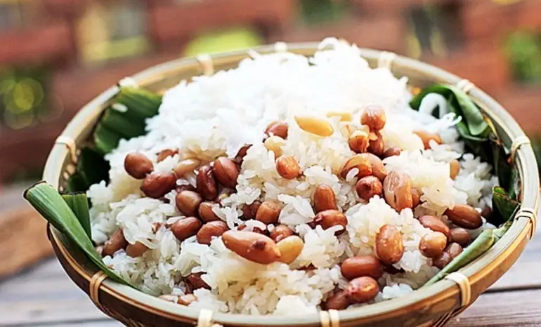 cách nấu xôi bằng nồi cơm điện