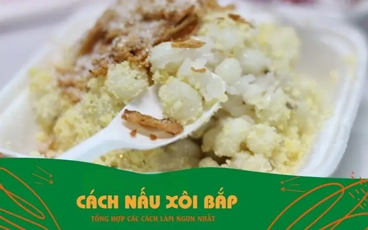 cách nấu xôi bắp khô