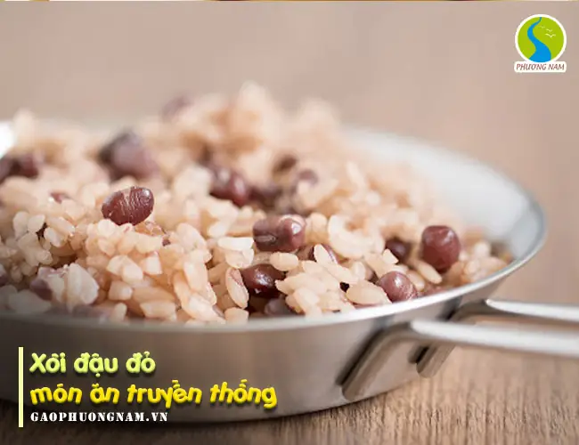 cách nấu xôi đậu đỏ