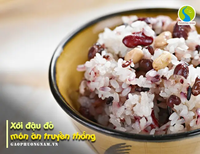 cách nấu xôi đậu đỏ