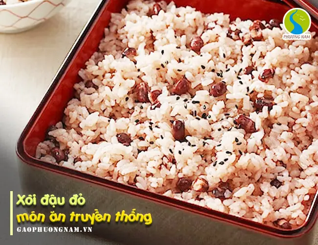 cách nấu xôi đậu đỏ