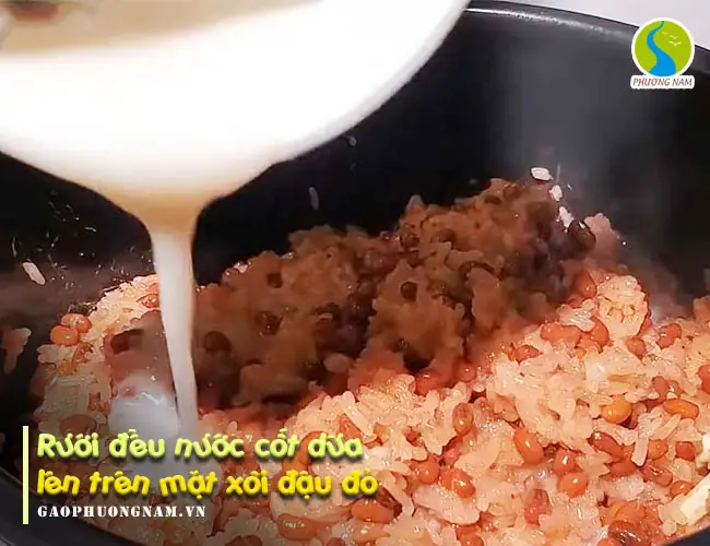 cách nấu xôi đậu đỏ
