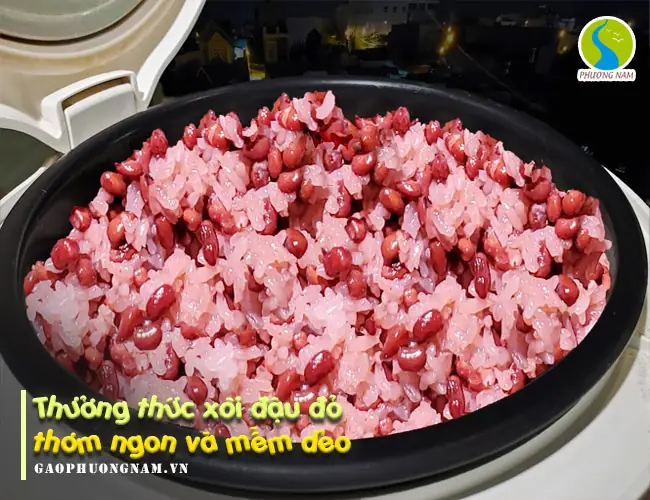cách nấu xôi đậu đỏ