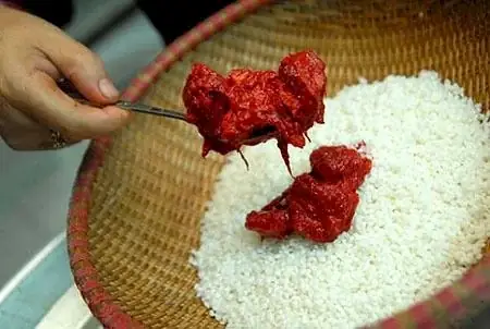 Hướng dẫn cách nấu xôi gấc đậu xanh nước cốt dừa Hướng dẫn cách nấu xôi gấc đậu xanh nước cốt dừa