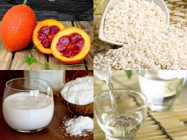 Nguyên liệu cần chuẩn bị để nấu xôi gấc