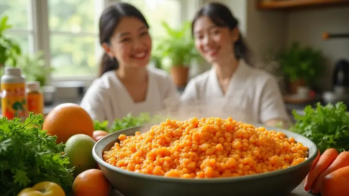 Cách Nấu Xôi Gấc Nhanh Cốt Dừa Thơm Ngon Chuẩn Vị Tại Nhà