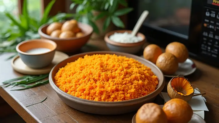 Cách Nấu Xôi Gấc Nhanh Cốt Dừa Thơm Ngon Chuẩn Vị Tại Nhà