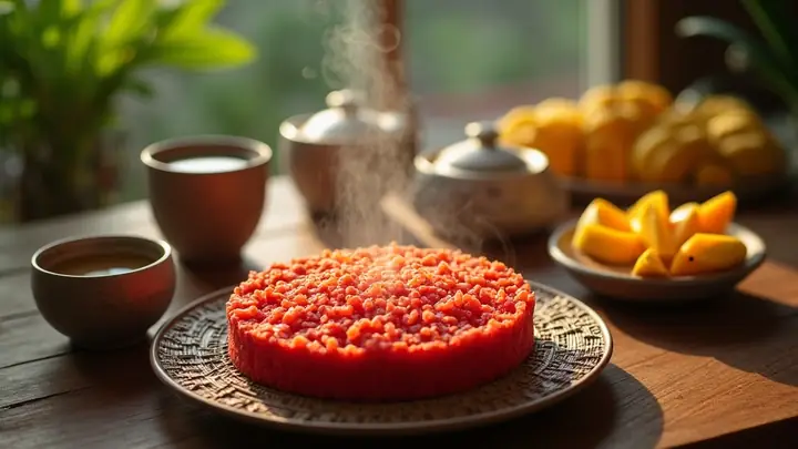 Cách Nấu Xôi Gấc Nhanh Cốt Dừa Thơm Ngon Chuẩn Vị Tại Nhà