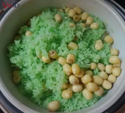 cách nấu xôi lá dứa