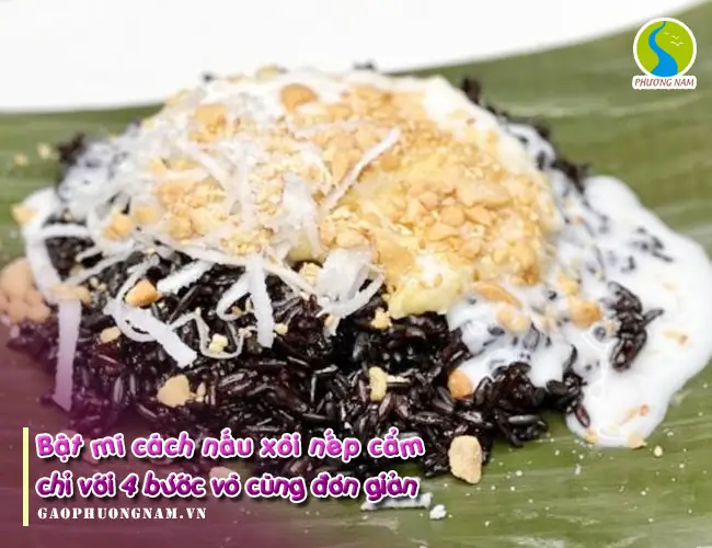 cách nấu xôi nếp cẩm