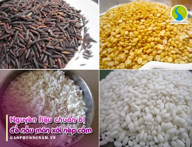 cách nấu xôi nếp cẩm