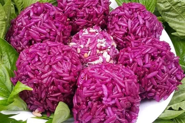 Cách Nấu Xôi Nếp Lá Cẩm