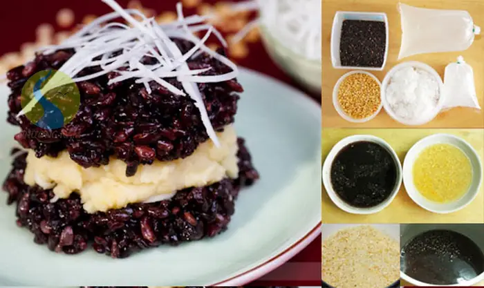 cách nấu xôi nếp than