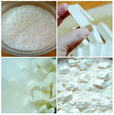 2.2. Cách nấu xôi sắn mỡ hành bằng nồi cơm điện