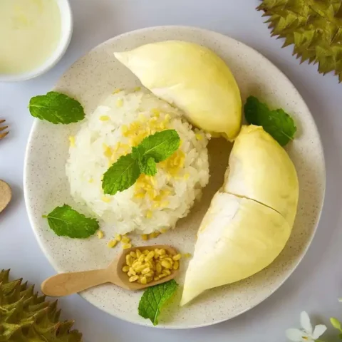 cách nấu xôi sầu riêng