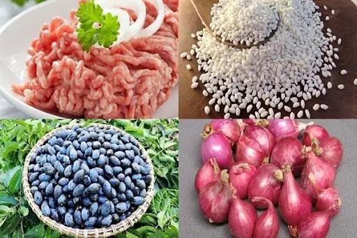 cách nấu xôi trám đen