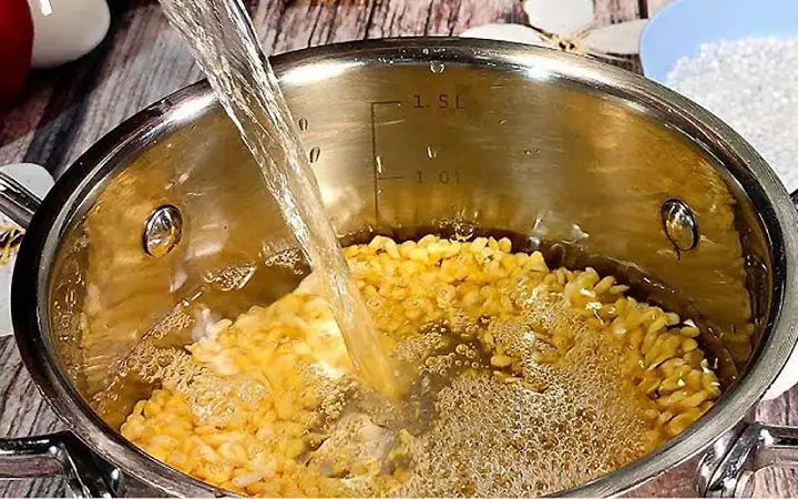 Cách nấu xôi cốm hạt sen ngon Cách nấu xôi cốm hạt sen ngon