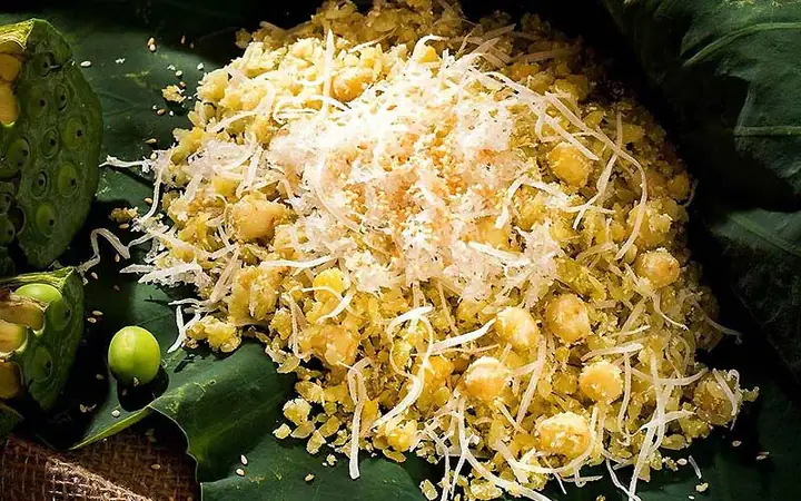 Cách nấu xôi hạt sen đậu xanh Cách nấu xôi hạt sen đậu xanh