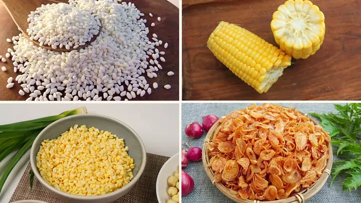 1Nguyên liệu nấu xôi xéo ngô tại nhà