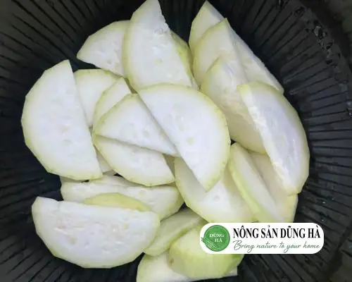 cách thái bầu nấu canh