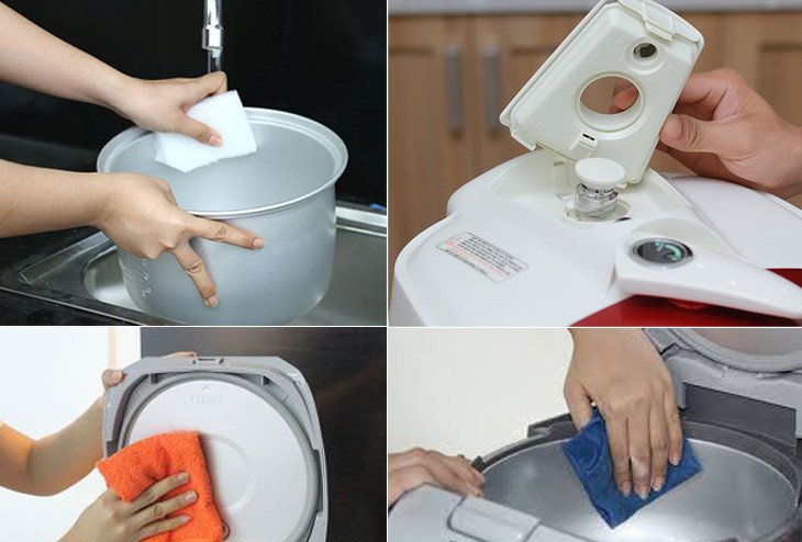 Cách vệ sinh nồi cơm điện Cuckoo