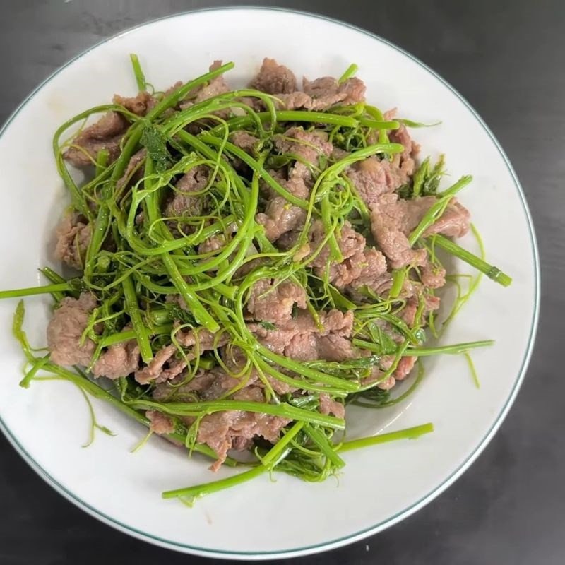 Cách xào rau bò khai thịt bò mềm ngọt