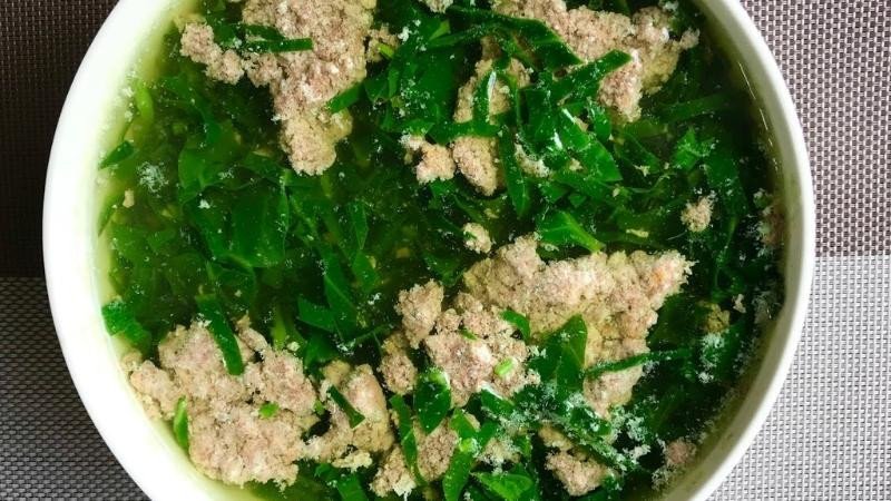 Canh cua rau đay mồng tơi mướp giải nhiệt mùa hè